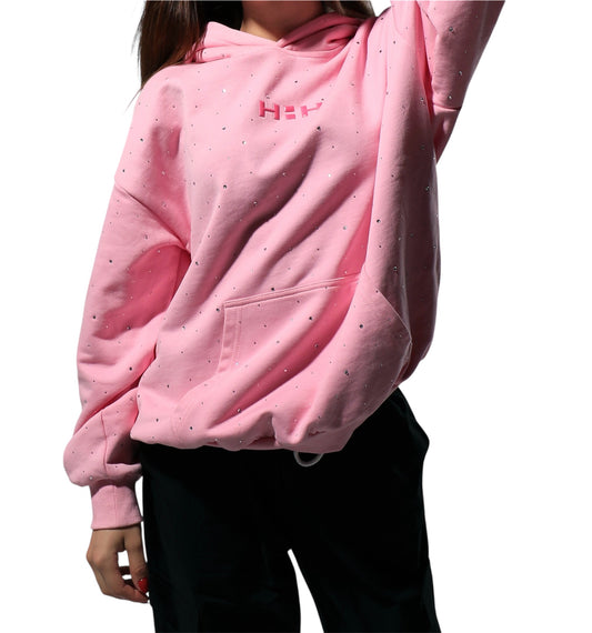0 Hoodie Pink Diamonds